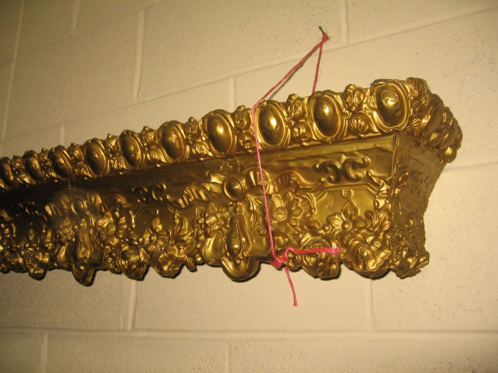 Large  19th century  brass  window or door way Pelmit View II