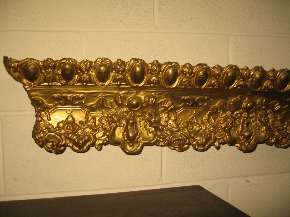 Large  19th century  brass  window or door way Pelmit View IV