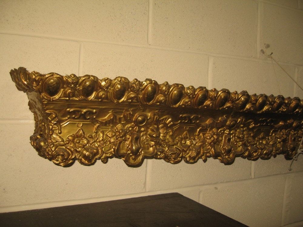 Large  19th century  brass  window or door way Pelmit View VI