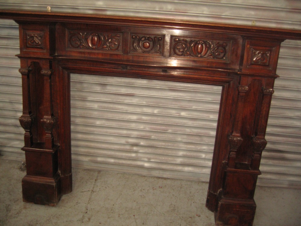  Large oak victorian period fire surround