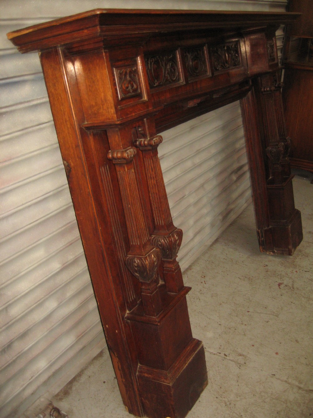  Large oak victorian period fire surround View VI