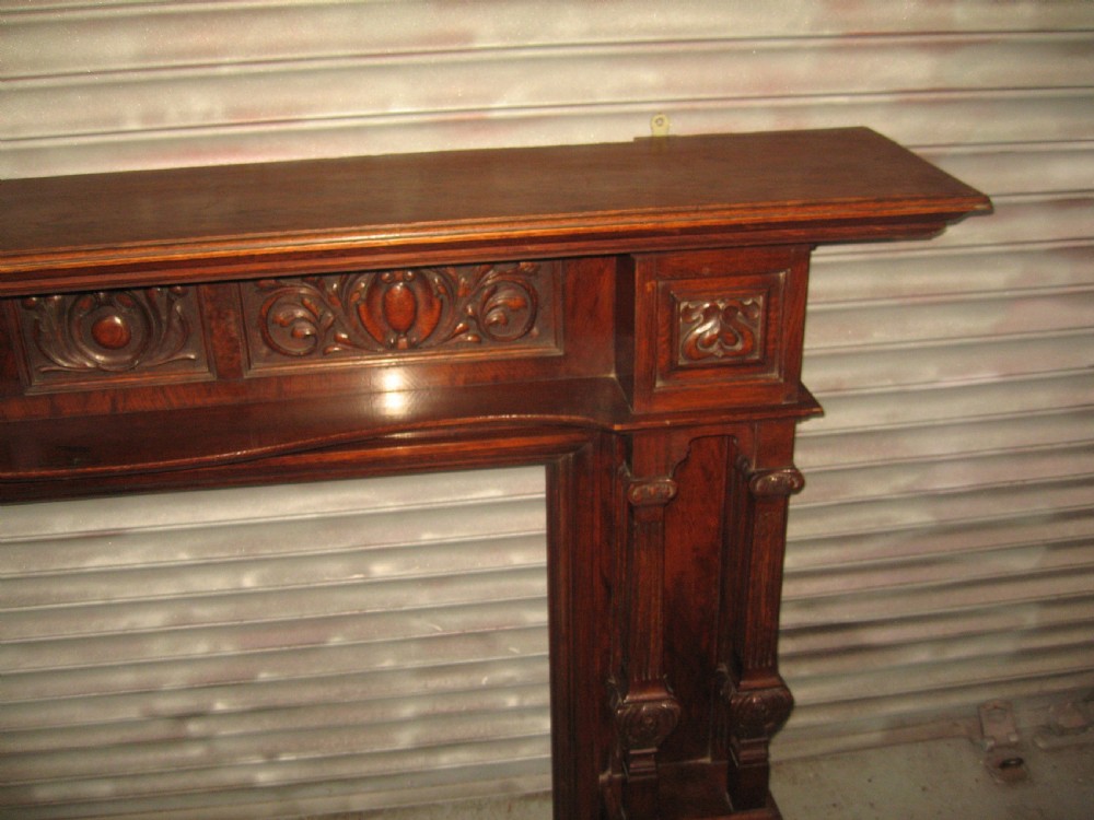  Large oak victorian period fire surround View VIII