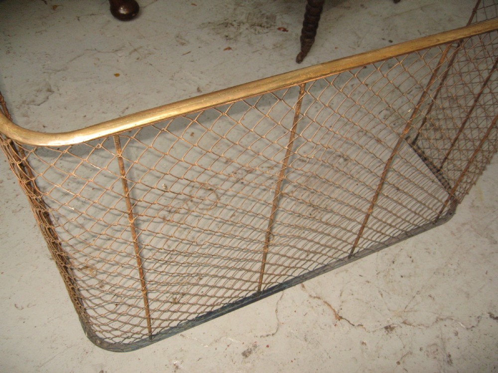 19TH century  brass and wire fire guard View IV
