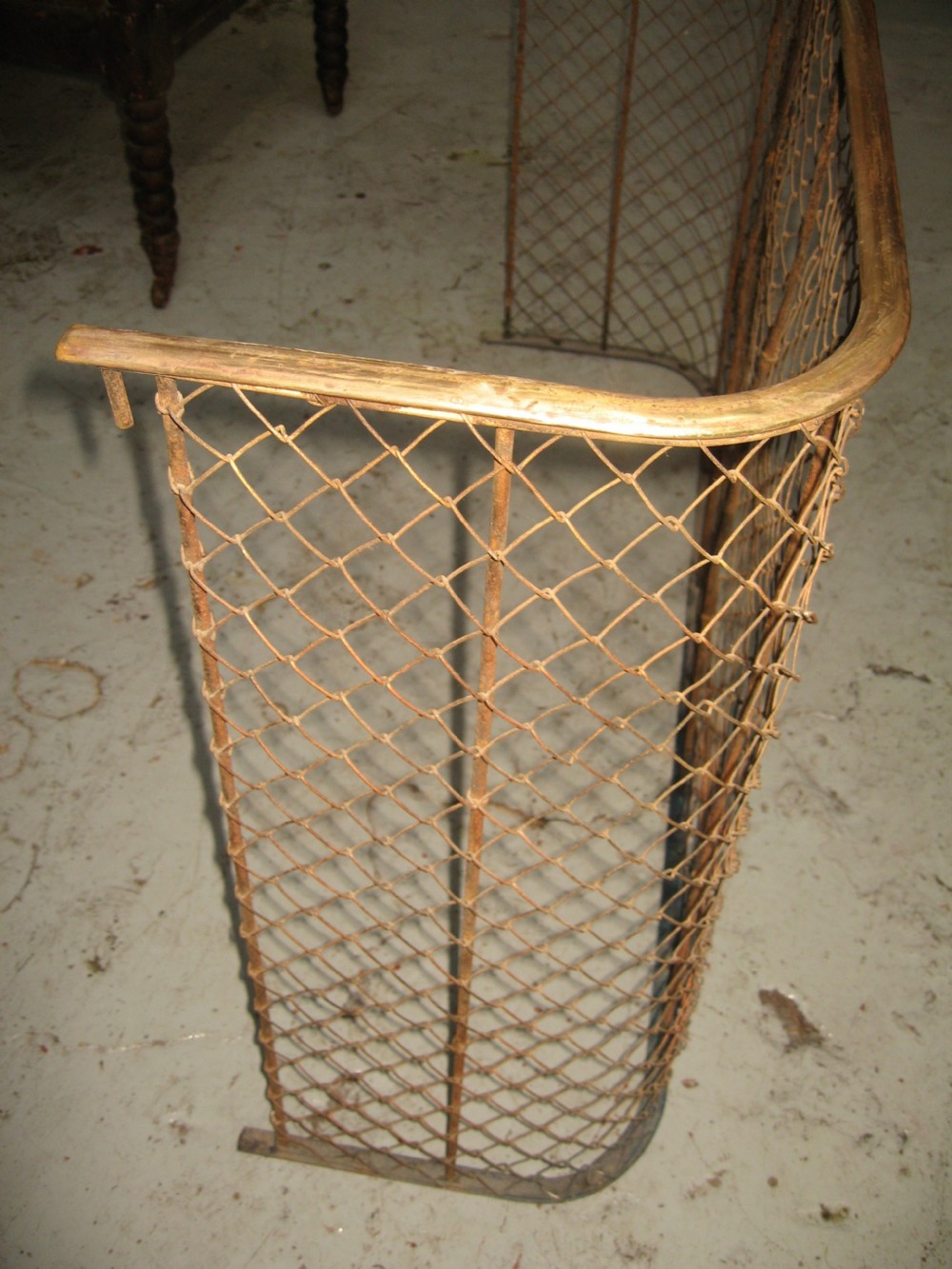 19TH century  brass and wire fire guard View VI