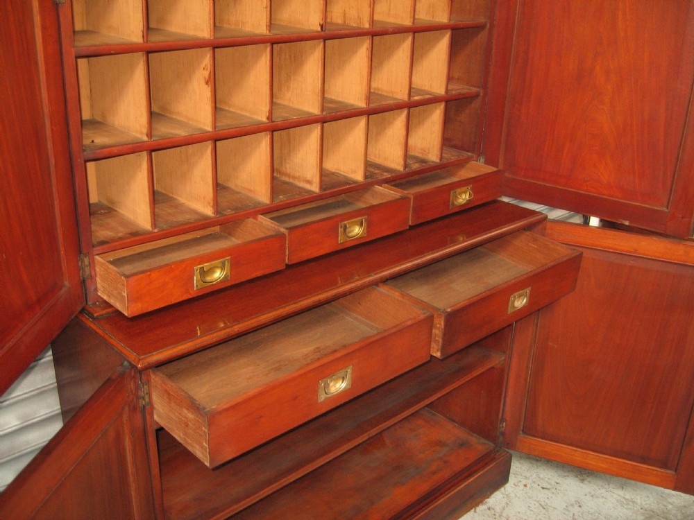 Late Victorian mahogany fitted office cupboard View IV