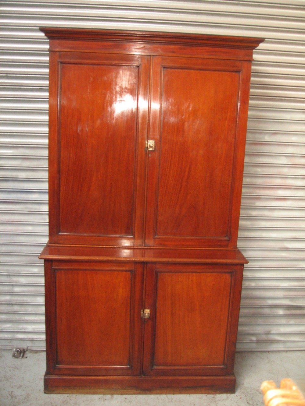 Late Victorian mahogany fitted office cupboard View IX