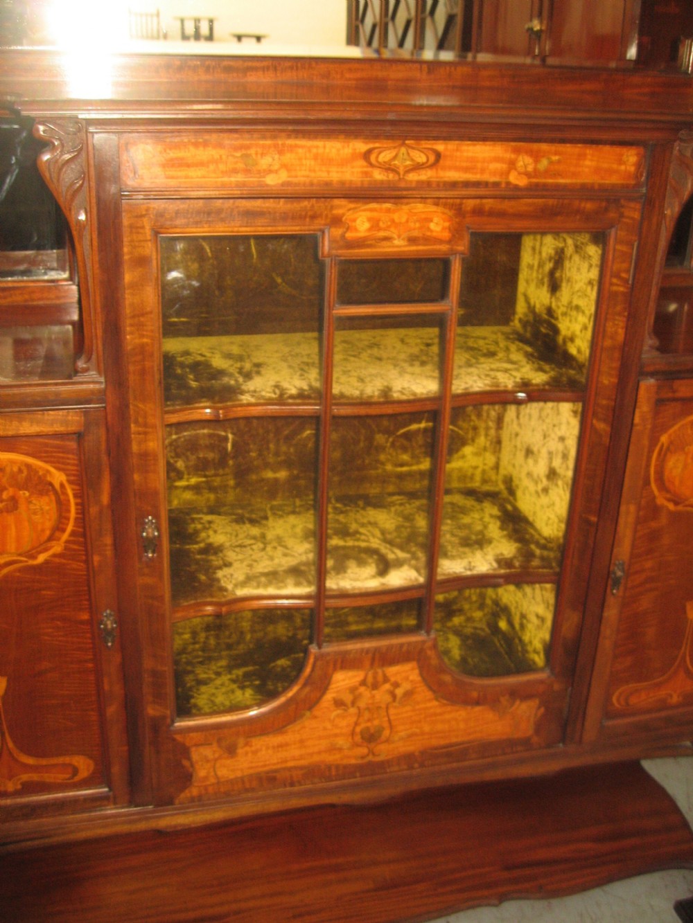 Large Art Nouveau period   Scottish display cabinet View III