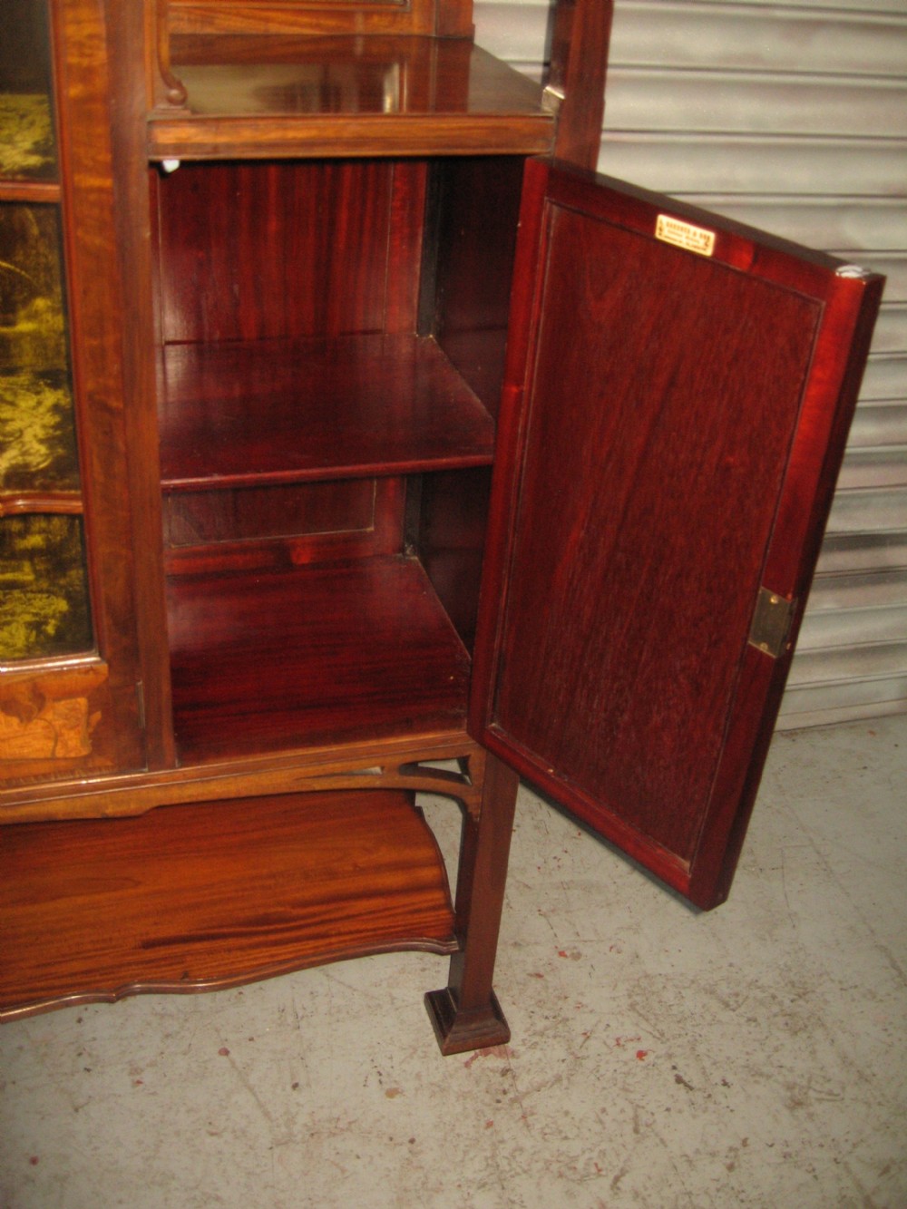 Large Art Nouveau period   Scottish display cabinet View IX
