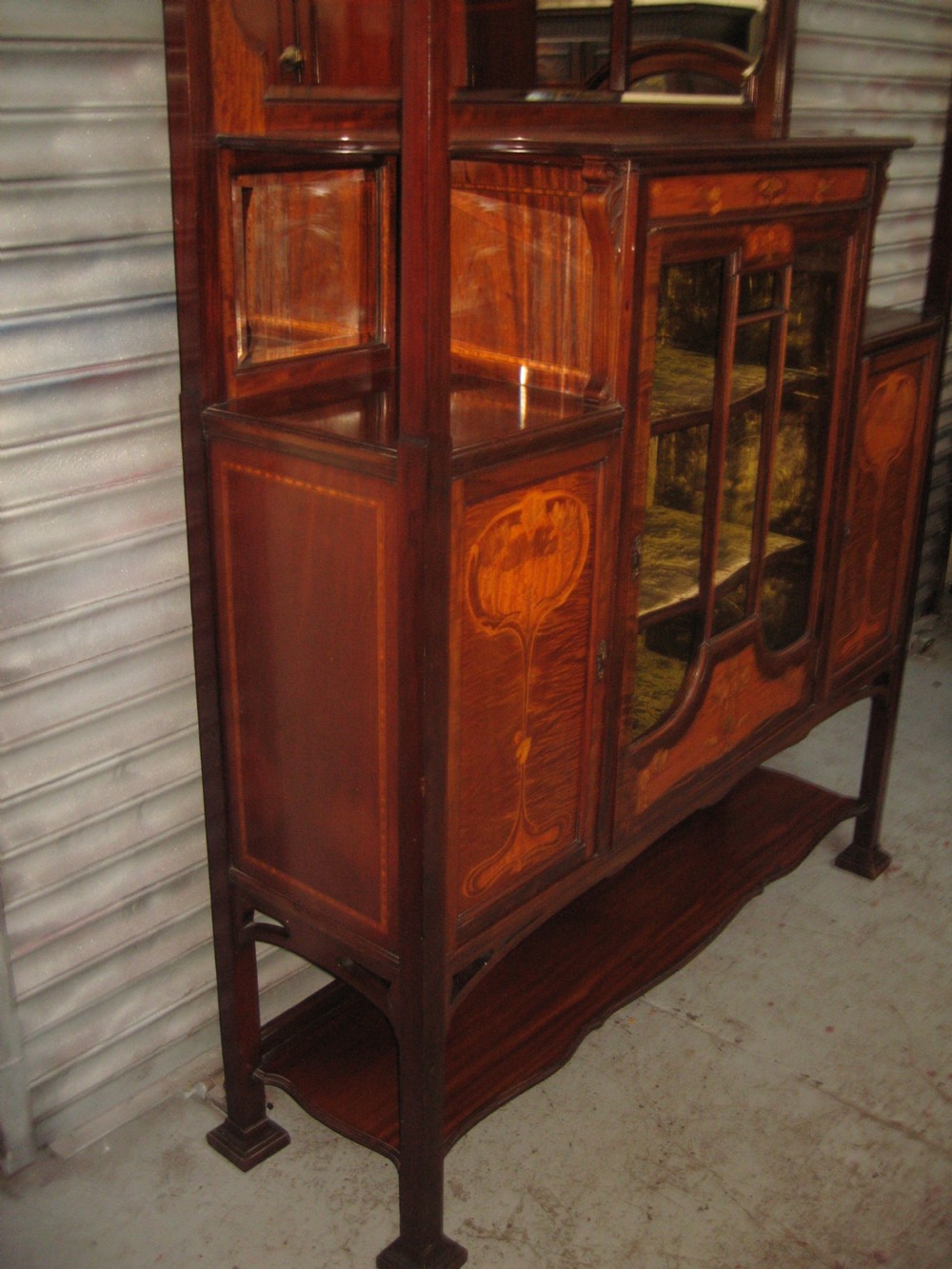 Large Art Nouveau period   Scottish display cabinet View XI