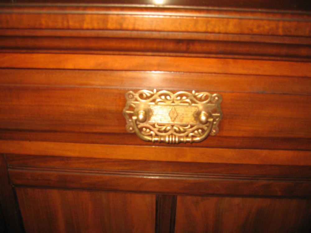 Large mahogany late victorian bookcase View VI
