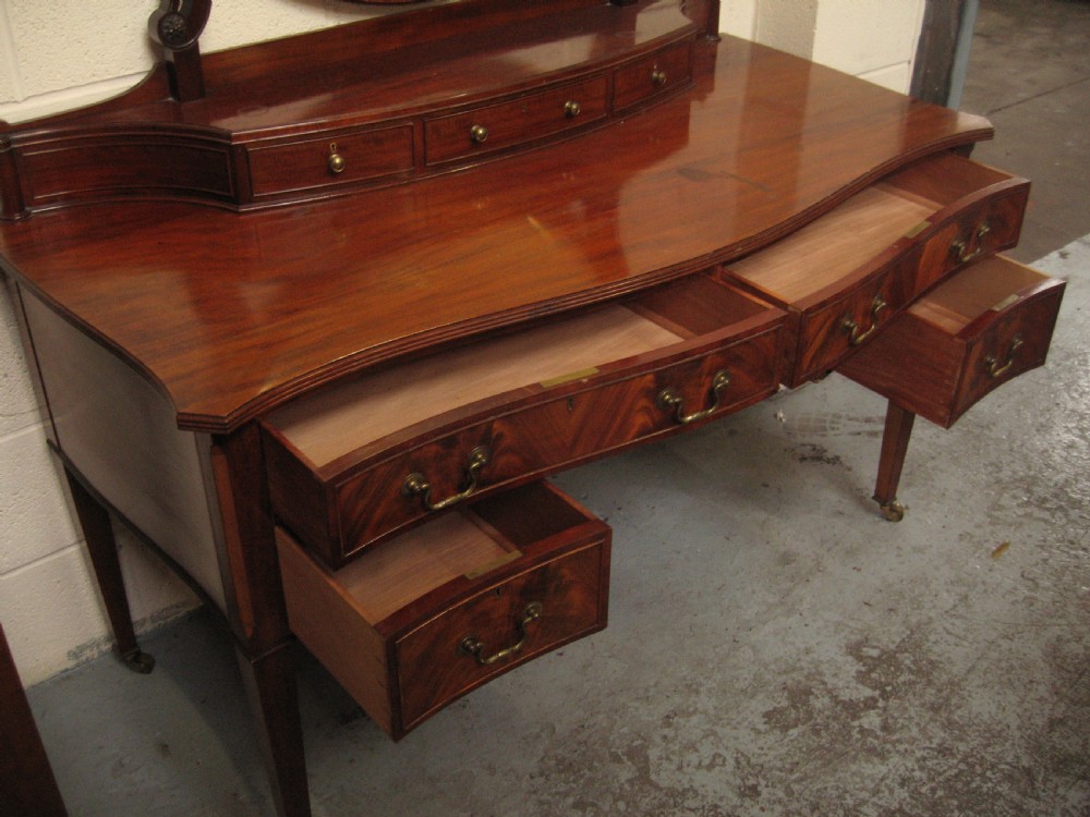 Large mahogany dressing table View VII