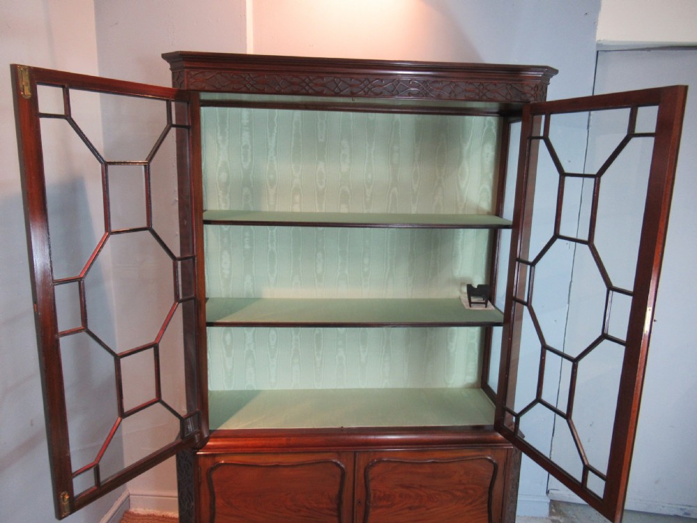 Attractive  Chippendale style display cabinet  View VI