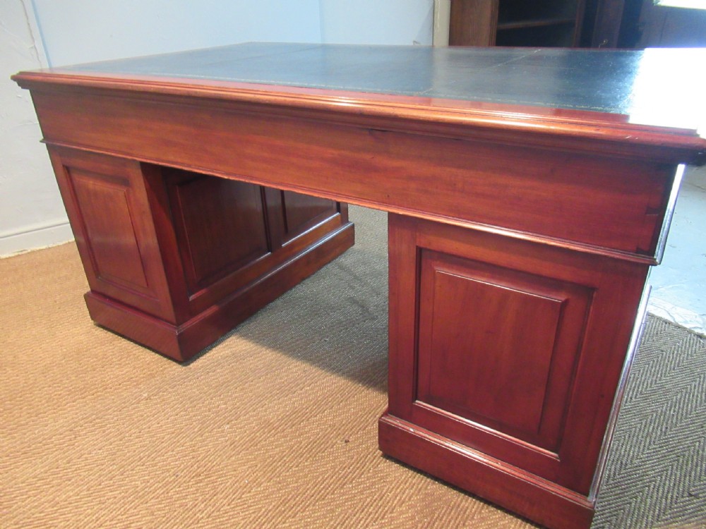 Mahogany knee hole desk  View III