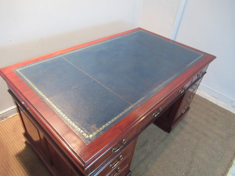 Mahogany knee hole desk  View VI