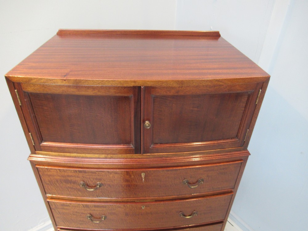 Wylie & Lochead Glasgow  mahogany tallboy chest View III