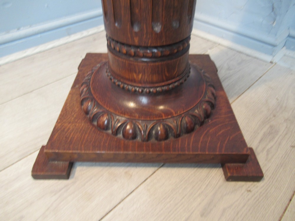 Oak display pedestal  stand View II