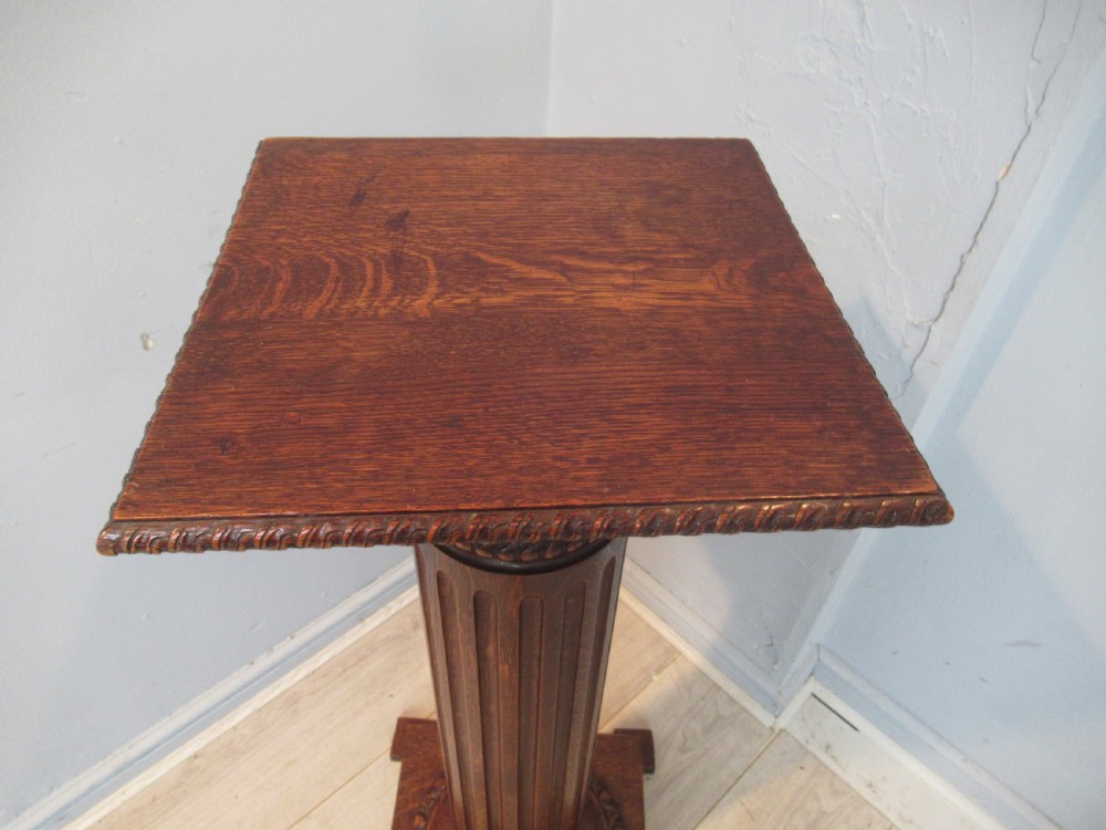 Oak display pedestal  stand View V