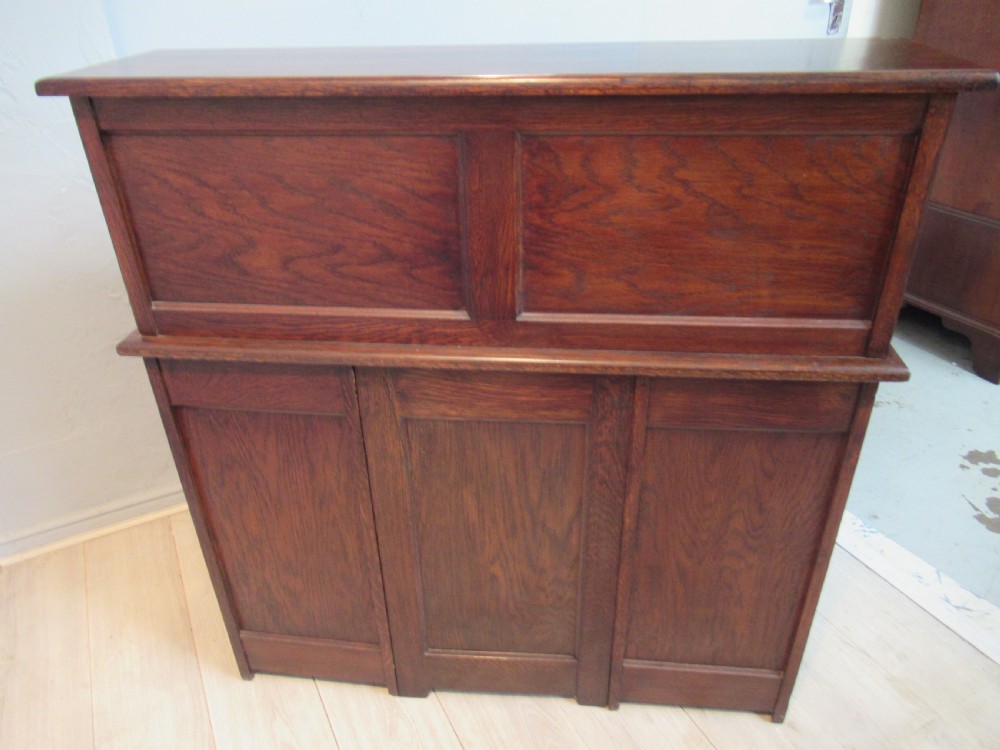 Small oak roll top  desk View VII