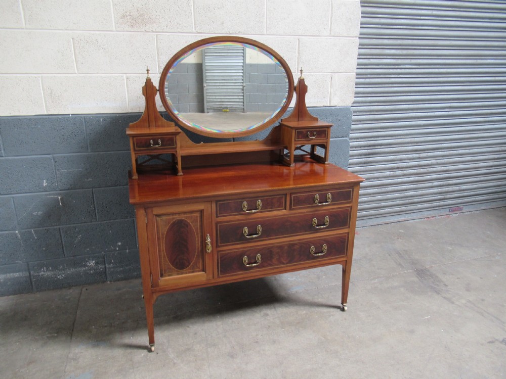 Edwardian  mahogany dressing table  View IX