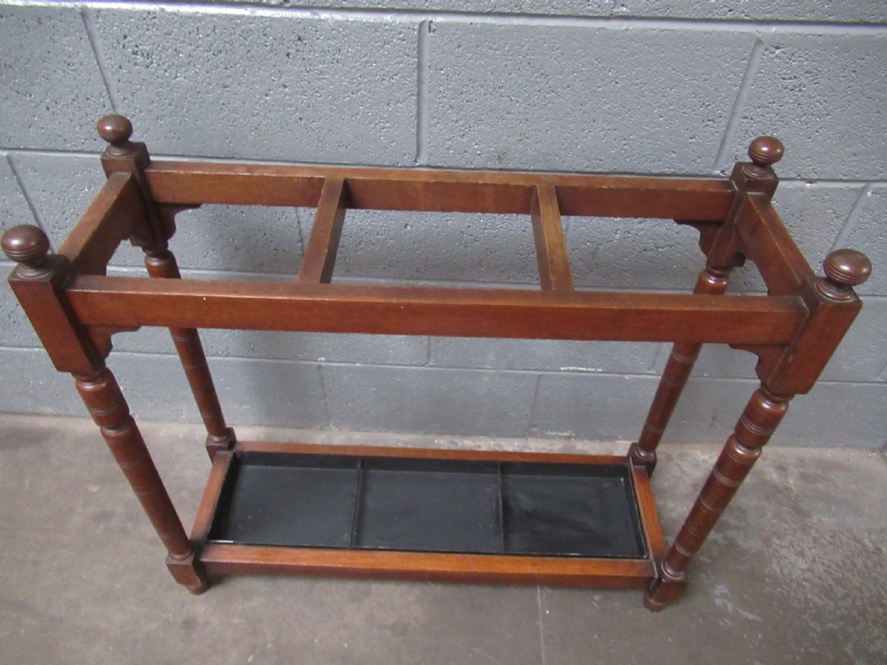 Edwardian  oak walking stick stand View VI