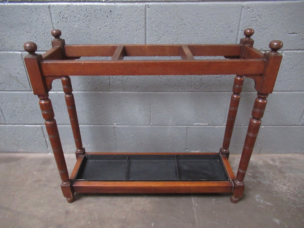 Edwardian  oak walking stick stand View VII