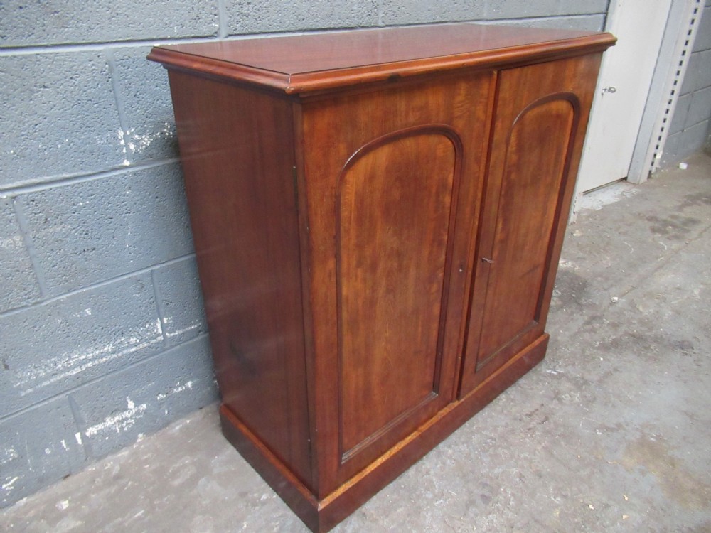 Victorian mahogany ten drawer fitted  cupboard View V