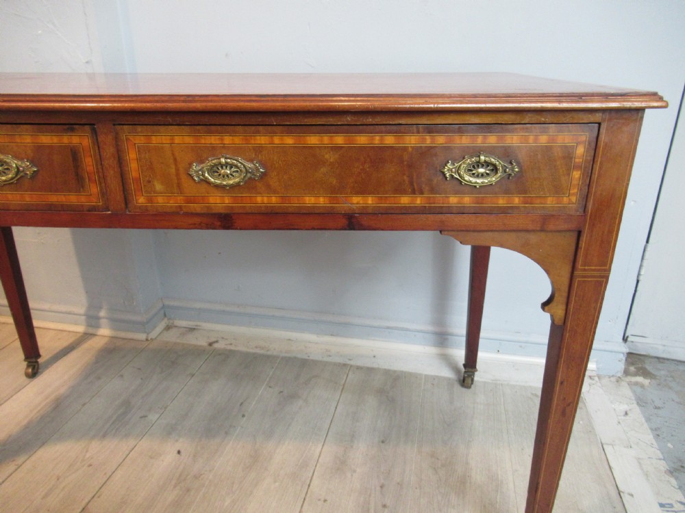 Edwardian period mahogany  desk View VI