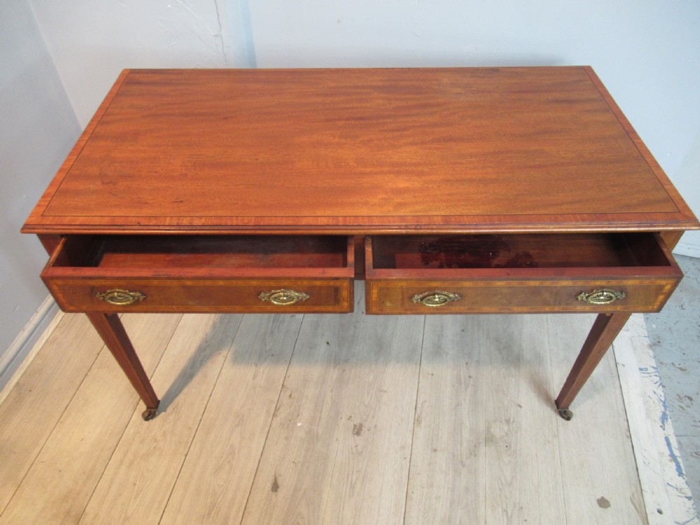 Edwardian period mahogany  desk View VIII
