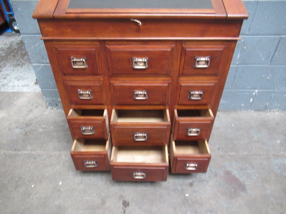 Walnut bank of drawers  View VII
