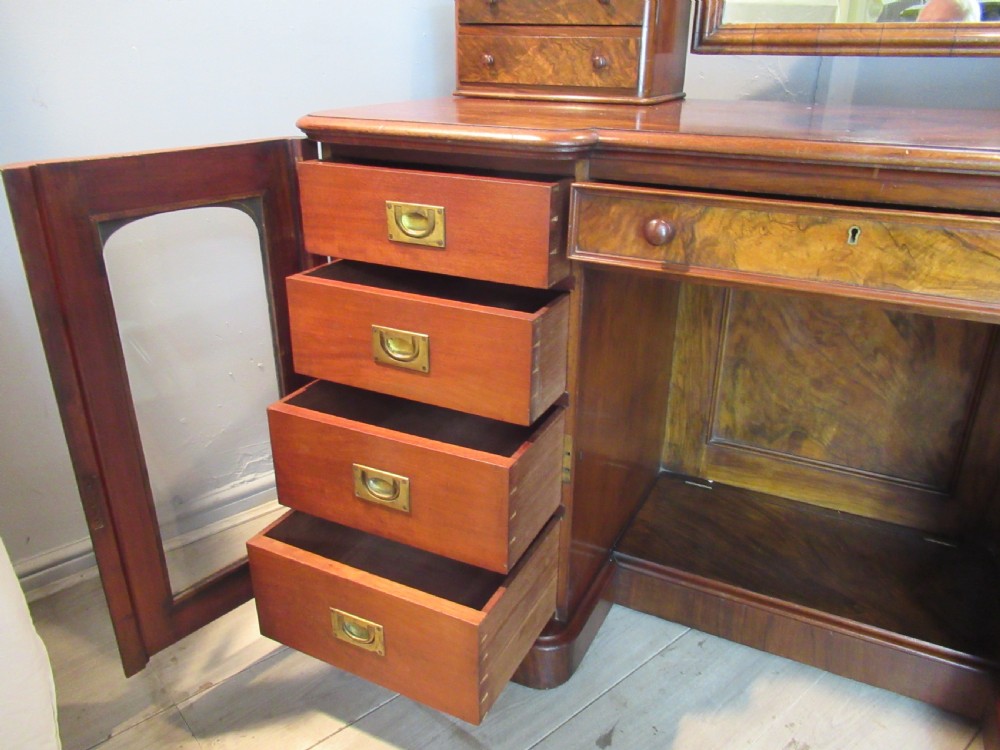 Large Victorian walnut Duchess  dressing table View XI