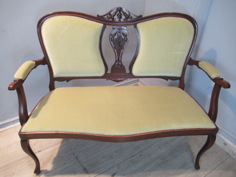 Edwardian mahogany sofa