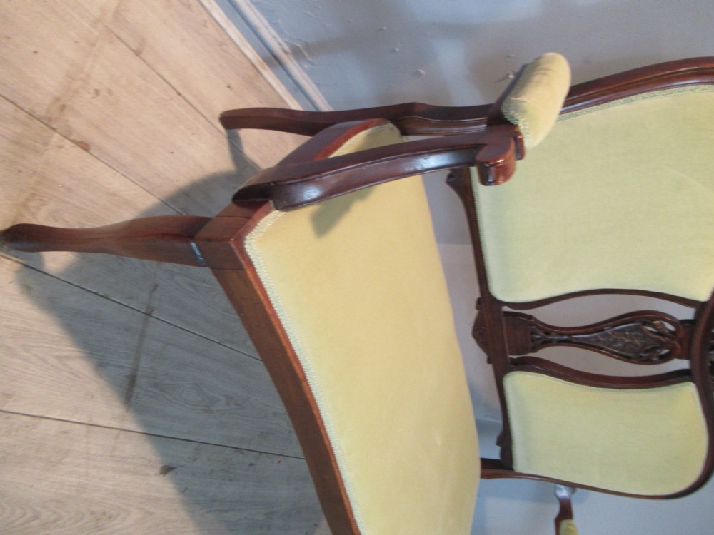 Edwardian mahogany sofa View II