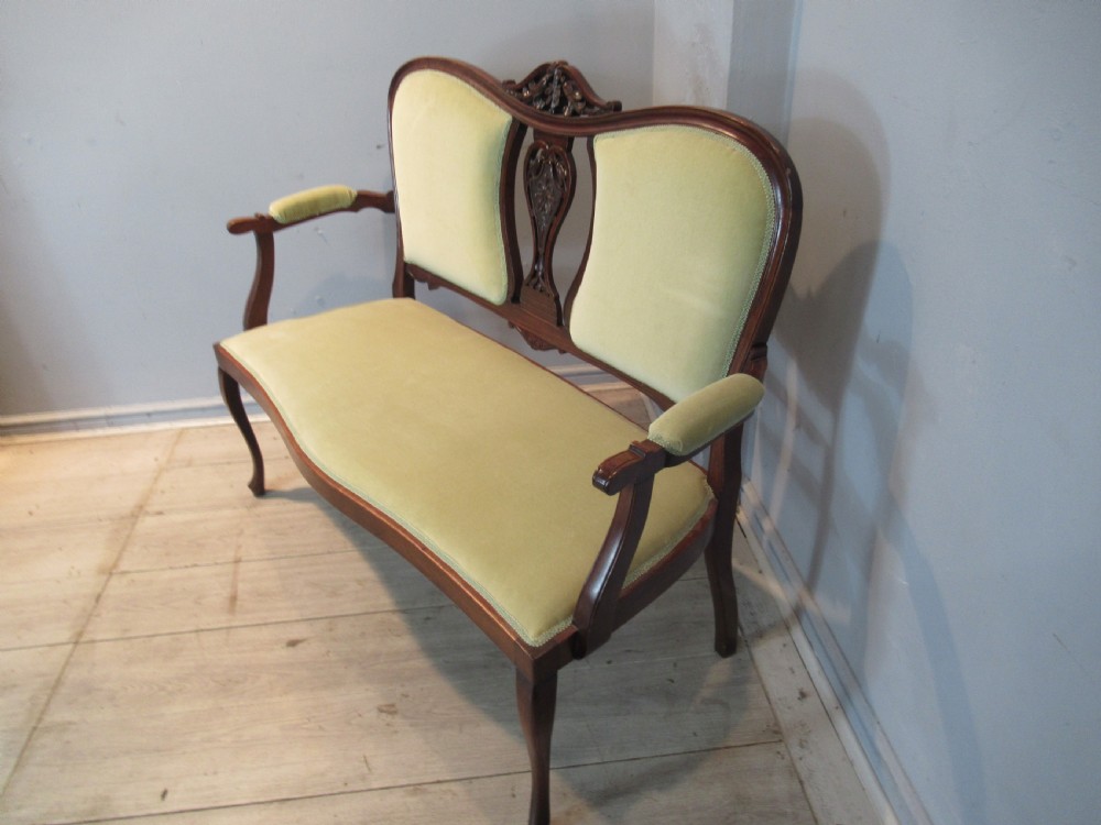 Edwardian mahogany sofa View III