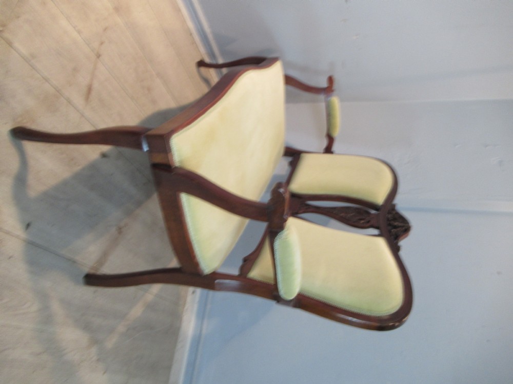 Edwardian mahogany sofa View IV