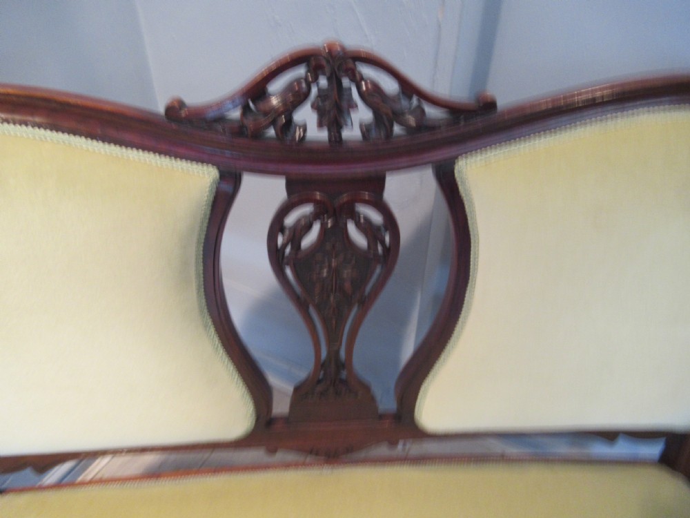 Edwardian mahogany sofa View V