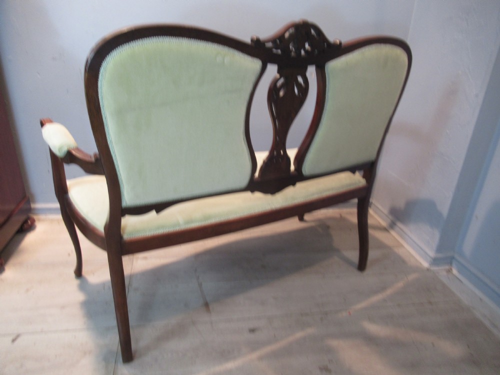 Edwardian mahogany sofa View VI