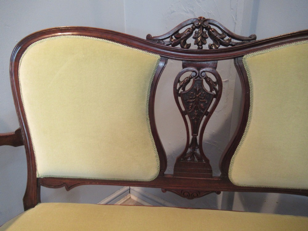 Edwardian mahogany sofa View VII