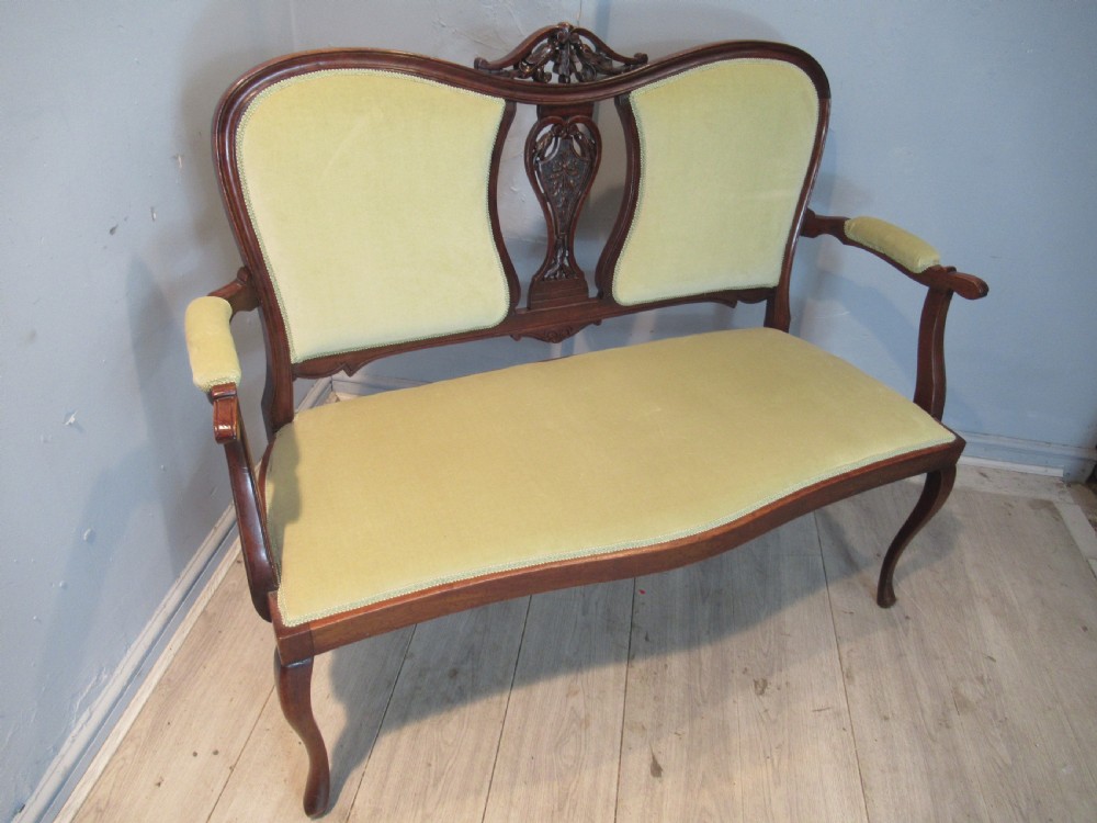 Edwardian mahogany sofa View VIII
