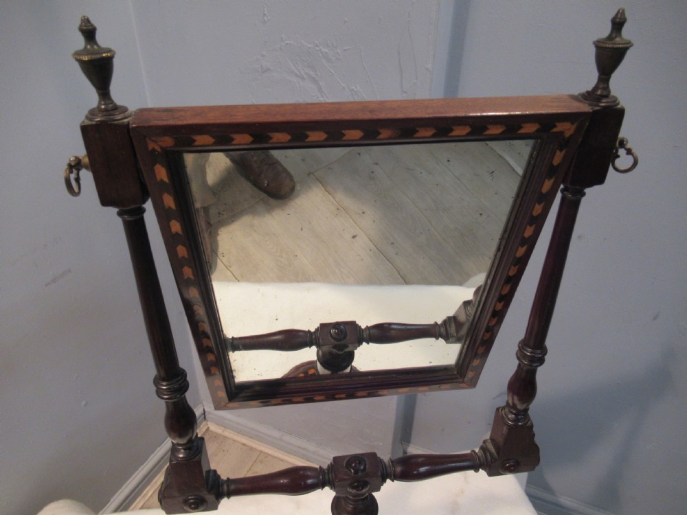 Georgian mahogany  swing toilet  mirror View II