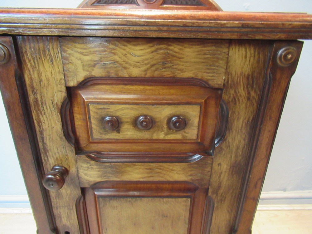 Mahogany and Ash wood bed side cabinet View VI