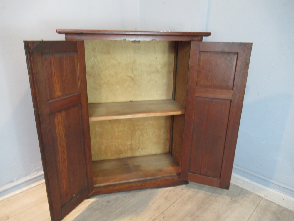 Late Victorian small pitch pine cupboard View VI
