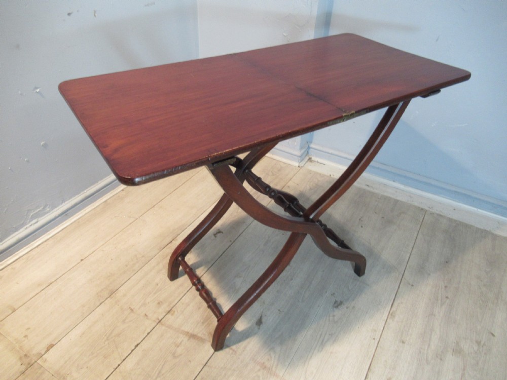 Late Victorian  folding coaching table