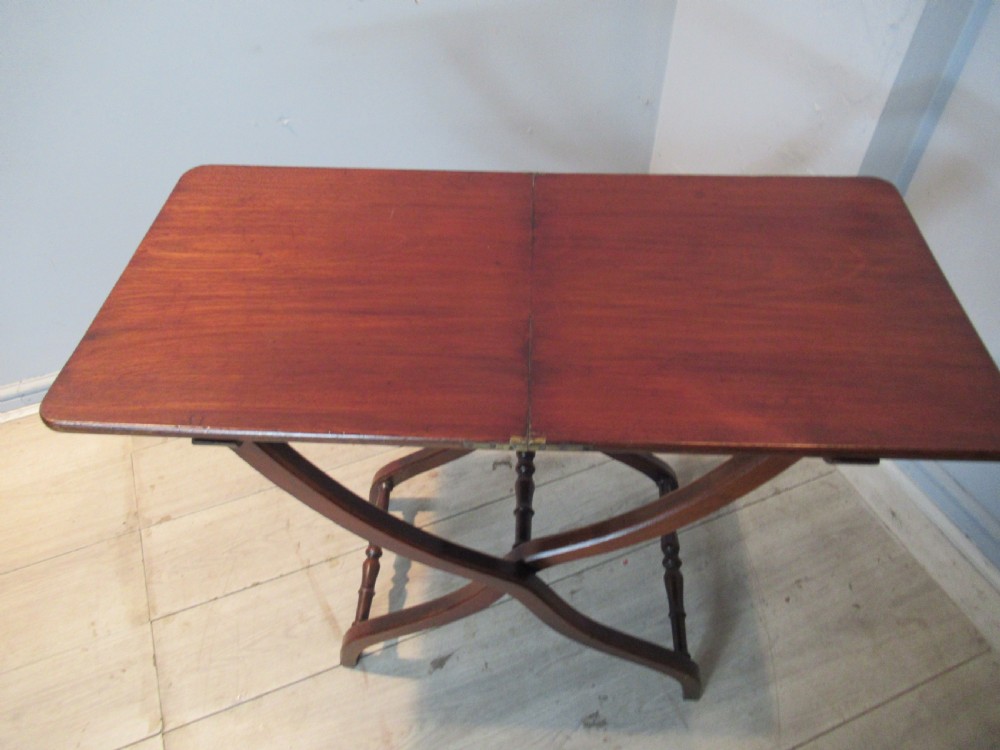 Late Victorian  folding coaching table View VII