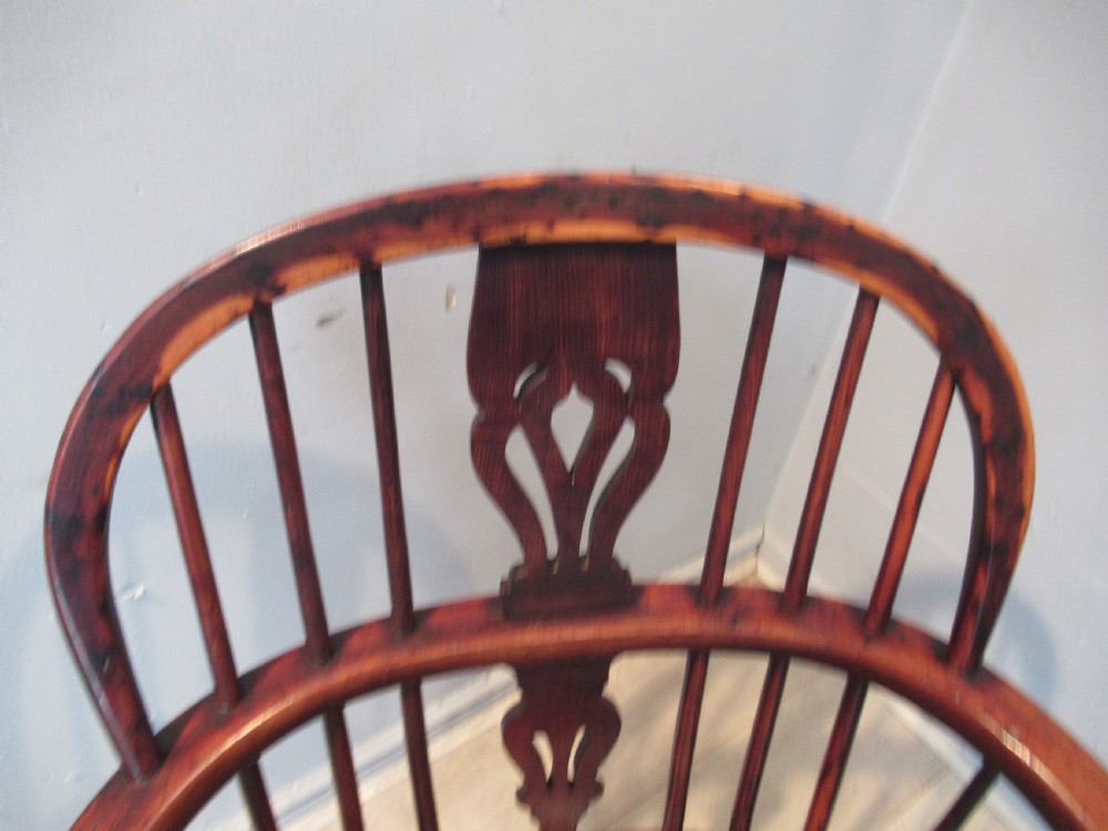 Good  yew wood low back Windsor arm chair View III