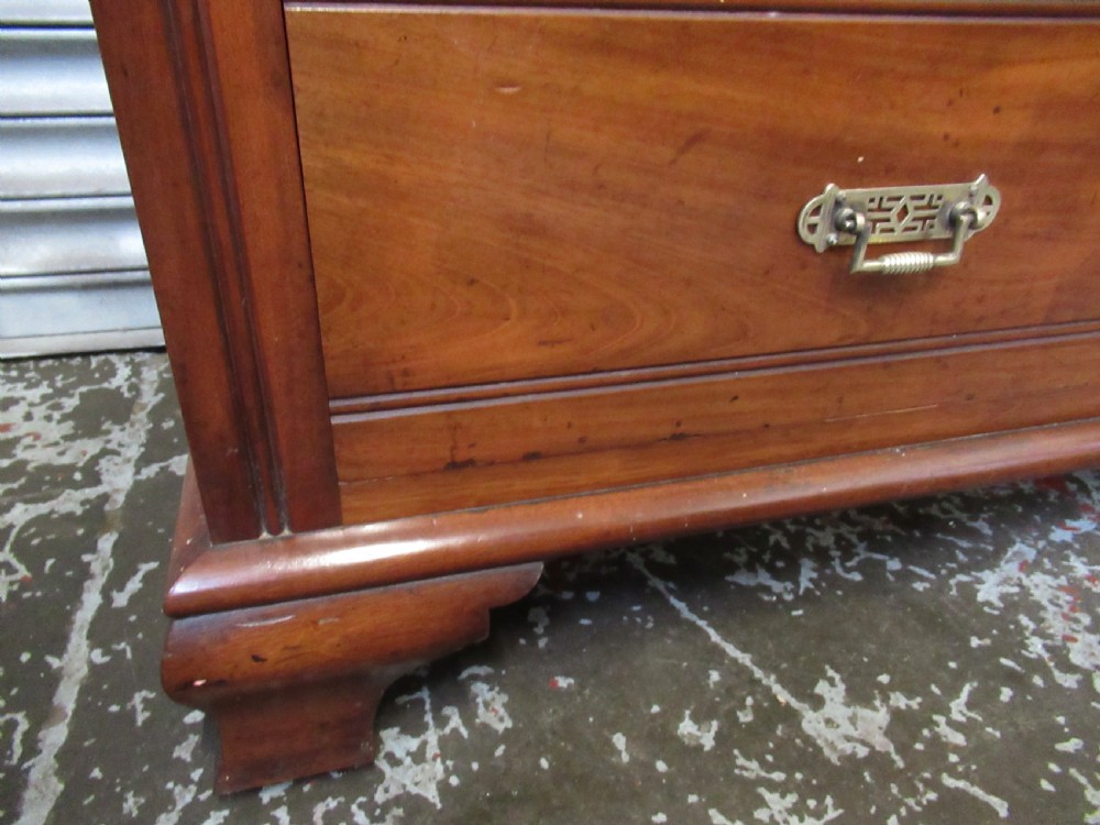 Late Victorian mahogany chest of seven drawers View X