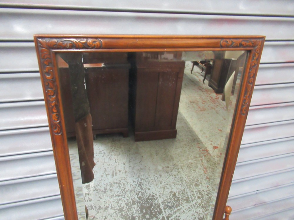 Walnut Cheval swing dressing  mirror View IV