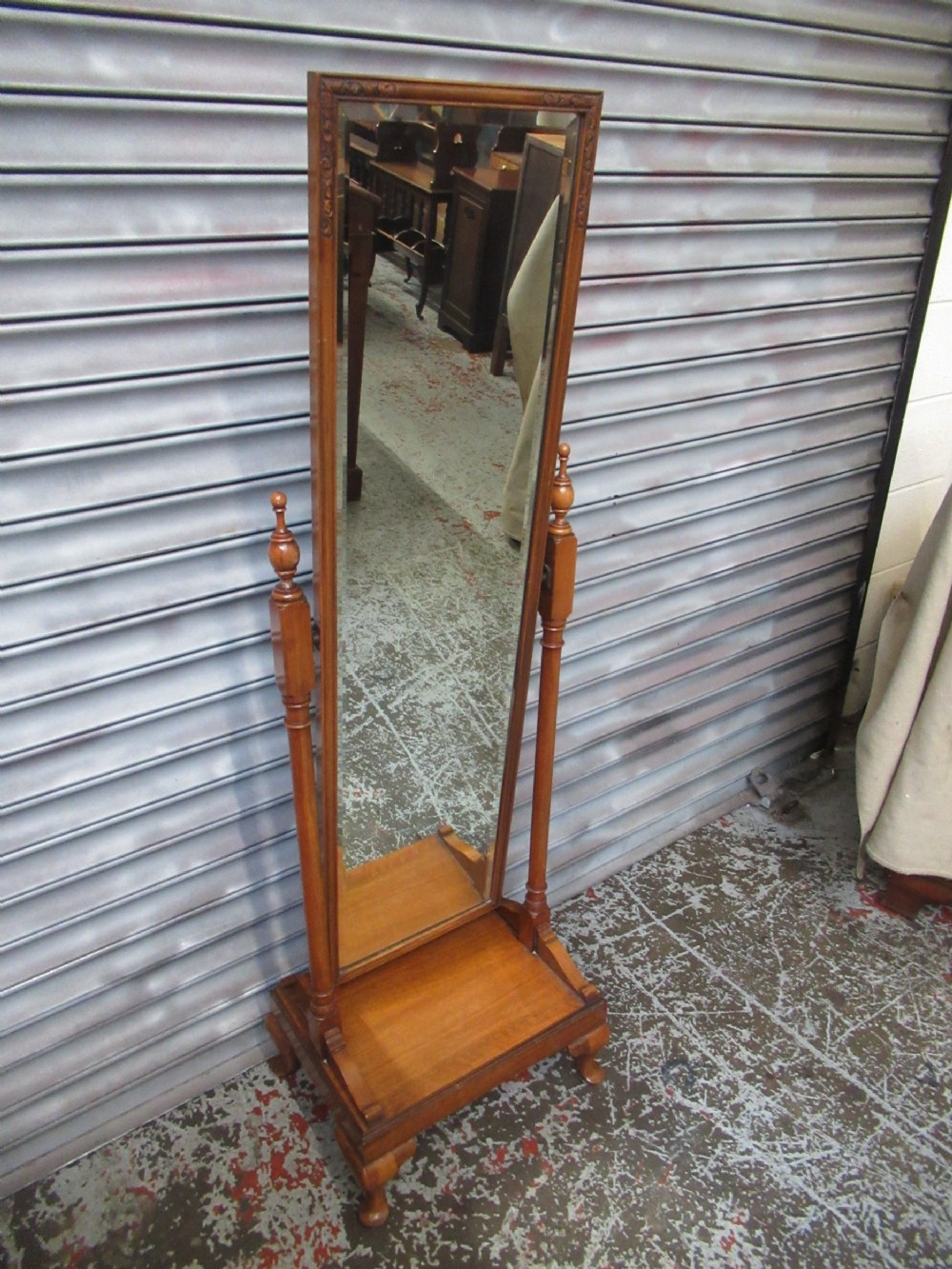 Walnut Cheval swing dressing  mirror