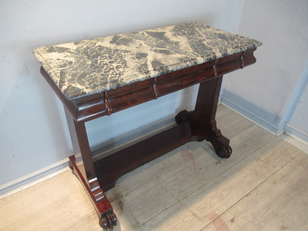Victorian period mahogany side or console table View II