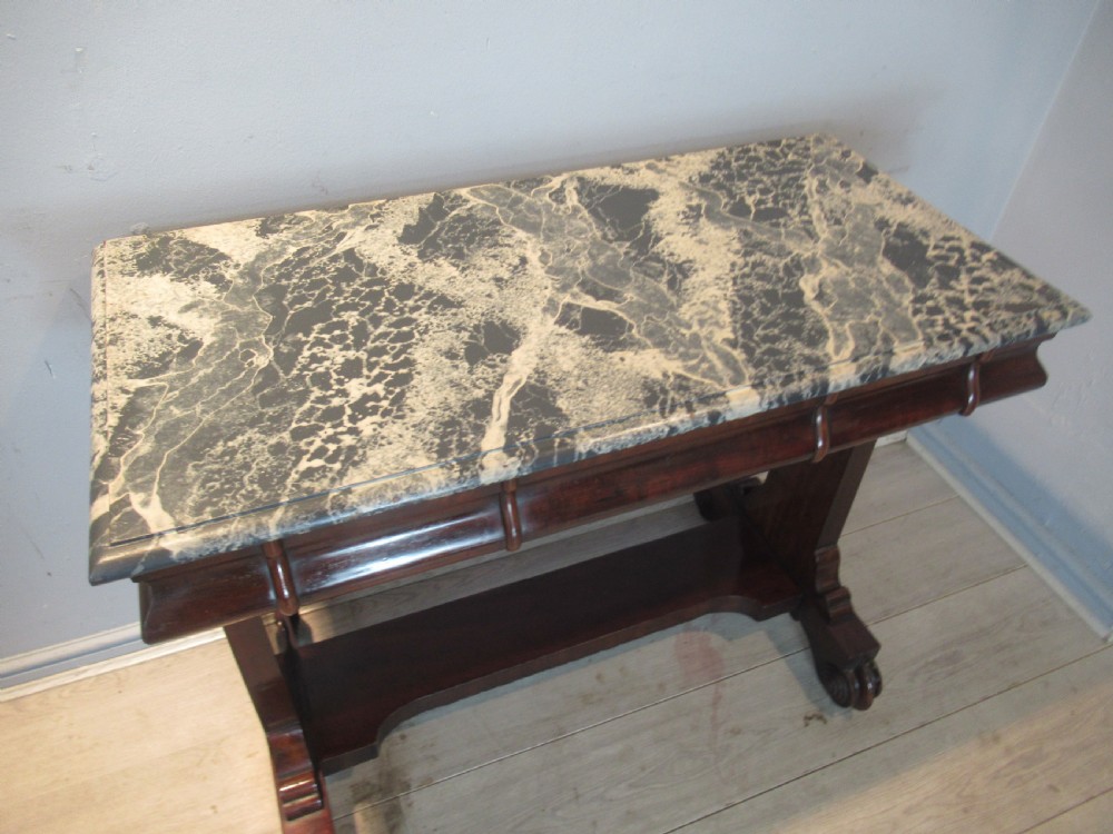 Victorian period mahogany side or console table View III