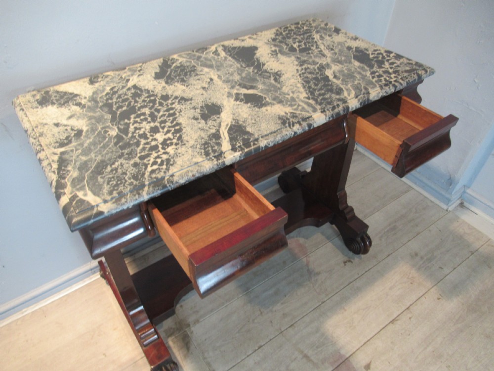 Victorian period mahogany side or console table View IV